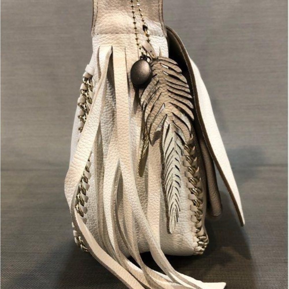 Coach Dakotah 34397 Cream Leather Shoulder Bag - Picture 4 of 16